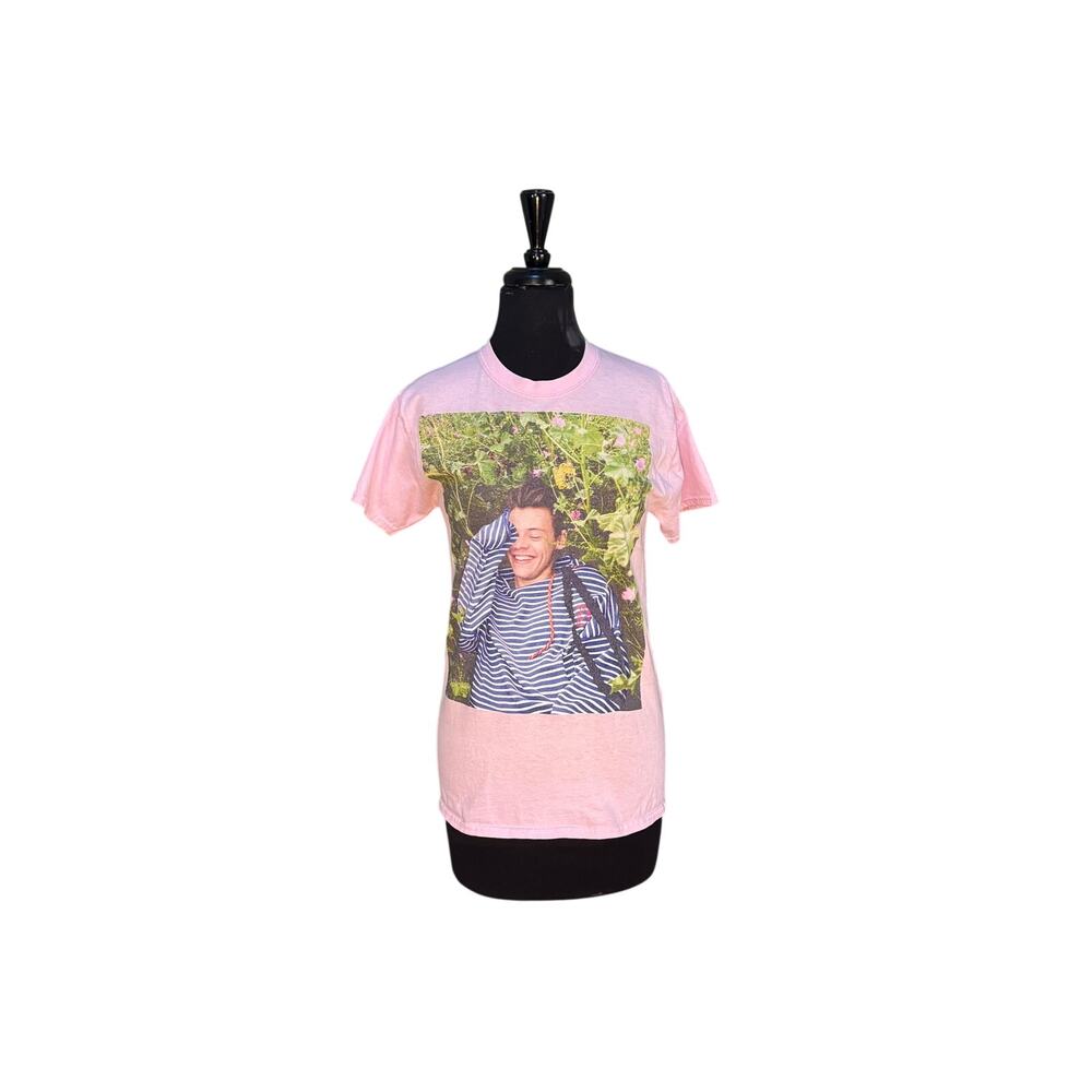 Harry Styles Fan Made Graphic T-Shirt Women’s Small Pink Concert Tee